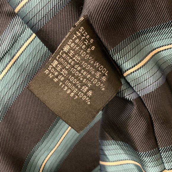 VINTAGE Asylum by Raw7 Pinstripe Trench Coat with Embroidery - Picture 8 of 9